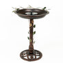 Spetta Solar Metal Bird Bath Fountain