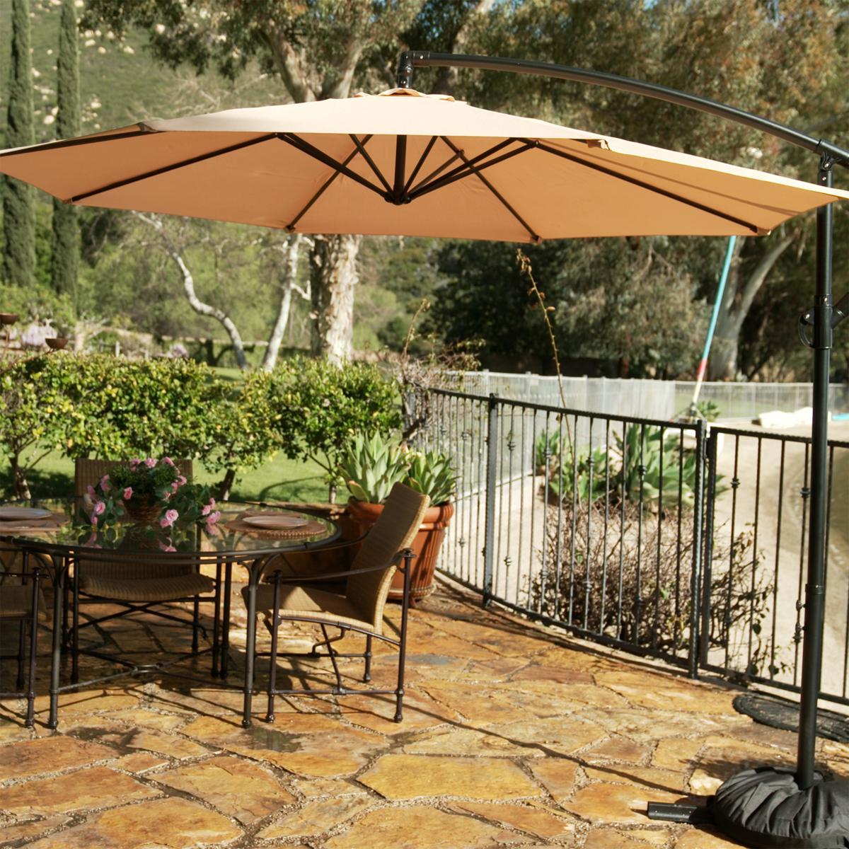 belmont cantilever offset patio umbrella Cantilever Umbrella – Belmont Garden