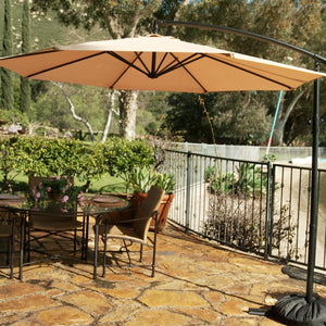 brown offset patio umbrella Cantilever Umbrella – Belmont Garden